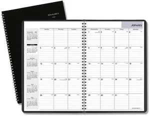 AT-A-GLANCE® DayMinder® 2026 Monthly Planner, Black, Large, 8" x 12"