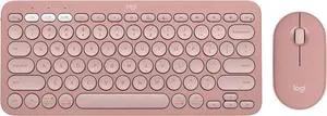 Logitech Pebble 2 Wireless Mouse Keyboard Combo, Tonal Rose 920-012199