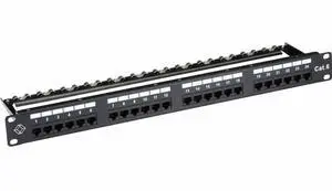 Black Box GigaTrue CAT6 Patch Panel 1U Unshielded 24-Port