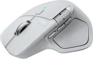 Logitech MX Master 4 for Mac - Wireless Bluetooth Mouse with Ultra-fast Scrolling, Ergo, haptic feedback, Customize vibration intensity - White Silver