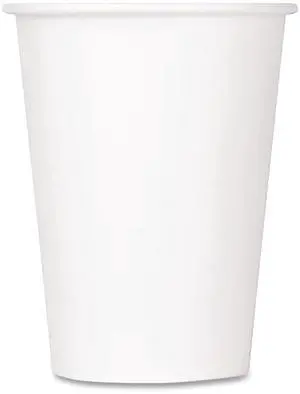 Double Poly Paper Cold Cups 12 oz White 1000/Carton CKCP12W