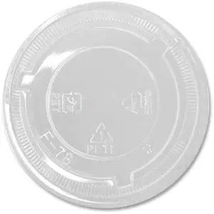 PET Lids No Hole Flat Lid Fits 8 oz to 10 oz Cold Cups Plastic Clear 1000/Carton CKC78TSNH