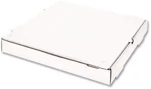 Corrugated Pizza Boxes 16 x 16 x 1.97 White/Brown 50/Carton FPPBF16W