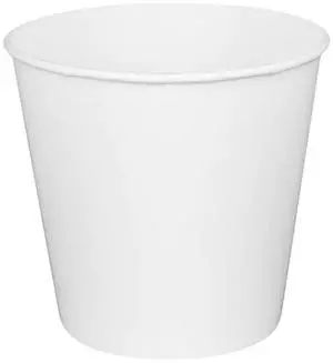Food Bucket 170 oz 8.9" Diameter x 8.36" h White Paper 150/Carton CFB170W