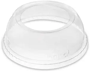 PET Lids Wide Opening Dome Fits 12 oz to 24 oz Cold Cups Plastic Clear 1000/Carton CKDL626WH
