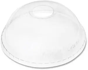 PET Lids Dome Lid Fits 32 oz Cold Cups Plastic Clear 500/Carton CKDL107