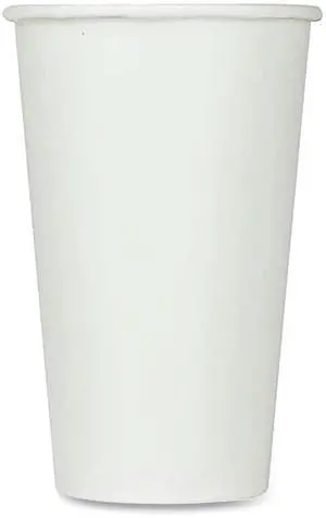 Double Poly Paper Cold Cups 16 oz White 1000/Carton CKCP16W