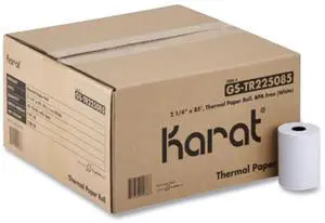 Thermal Paper Rolls 2.25" x 85 ft White 50 Rolls/Carton GSTR225085