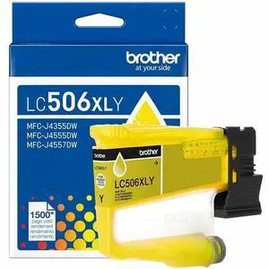 Brother LC506XLY High Yield Yellow Ink Cartridge for 4355, 4555, 4557 Printers