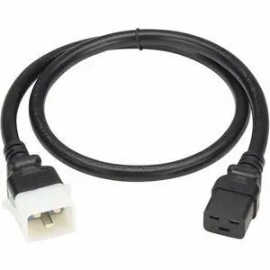 Eaton Tripp Lite Series PDU Power Cords C19 to P-Lock C20 Heavy-Duty 20A 250V 12 AWG 4 ft. 1.2 m Black 6 Pack P036E046