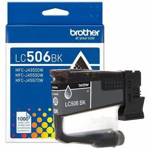 Brother Genuine LC506BK Standard Yield Black Ink Cartridge