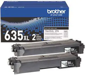 Brother TN635XL2PK Original High Yield Laser Toner Cartridge Twin-pack Black 2 Pack