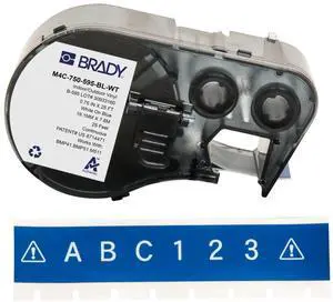 ALL WEATHER PERMANENT ADHESIVE VINYL LABEL TAPE WITH RIBBON FOR BMP41 BMP51 M511 ALL WEATHER PERMANENT ADHESIVE VINYL LABEL TAPE WITH RIBBON FOR BMP41 BMP51 M511