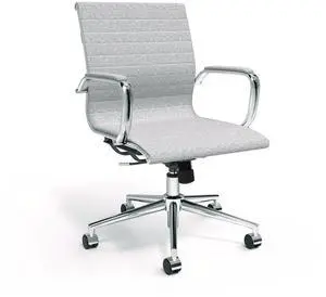 Alera Siskin Fabric Managers Chair Supports Up to 275 lb 16.93 to 20.67 Seat Height Gray Seat Gray Back Chrome Base ALESK4244