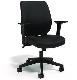 Alera Wessex Ergonomic Fabric Task Chair Supports Up to 275 lb 17.13 to 20.83 Seat Height Black Seat/Back Black Base ALEWX4217