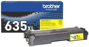 Brother TN635XLY Original High Yield Laser Toner Cartridge Yellow Pack