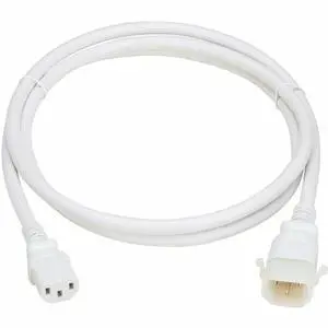 Eaton Tripp Lite 6ft PDU Power Cords C13 to P-Lock C14 Heavy-Duty White 6 Pack