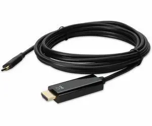 AddOn 6ft USB C Male to HDMI 4K Male Black Cable AddOn 6ft USB C Male to HDMI 4K Male Black Cable