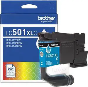 Brother LC501XLBK High Yield Black Ink Cartridge for 1260, 1360, 1410 Printers