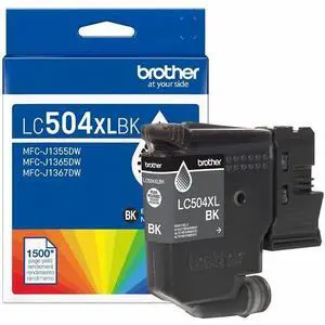 Brother Genuine LC504XLBK High Yield Black Ink Cartridge