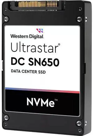WD DC SN650 WUS5EA1A1ESP5E1 15.36 TB Solid State Drive 2.5" Internal PCI Express NVMe PCI Express NVMe 4.0