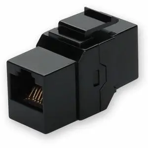 AddOn RJ-45 Female to RJ-45 Female Black Cat6 UTP Copper Connector ADDC6UCPBK