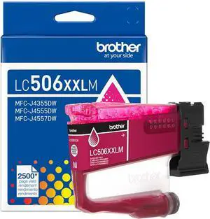 Brother Genuine LC506XXLM Super High Yield Magenta Ink Cartridge (for use with 4355, 4555, and 4557 Printers)