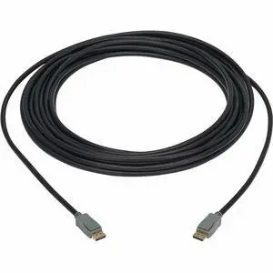 Eaton Tripp Lite Series DisplayPort Cable with Latching Connectors M/M 4K 60 Hz HBR2 4:4:4 HDCP 2.2 50 ft. 15.2 m Black
