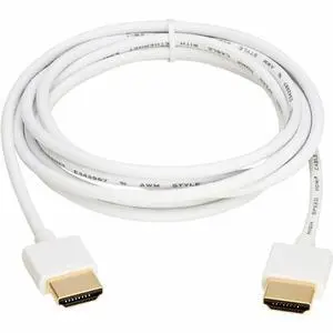Eaton Tripp Lite Series Slim High-Speed HDMI Cable with Ethernet and Digital Video with Audio UHD 4K 60 Hz M/M White 6 ft. 1.8 m Eaton Tripp Lite Series Slim High-Speed HDMI Cable with Ethernet and Digital Video with Audio UHD 4K 60 Hz M/M White 6 ft. 1.8 m