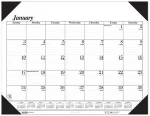 House of Doolittle Recycled Workstation Monthly Desk Pad Calendar 18.5x13 2026