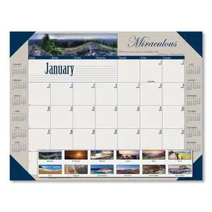 House of Doolittle Recycled Motivational Monthly Desk Pad Calendar 22 X 17 2026