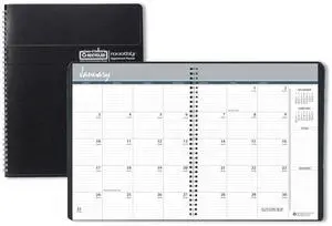 House of Doolittle Recycled Ruled Monthly Planner 14-Month Dec.-Jan. 11 x 8.5 Black 2026