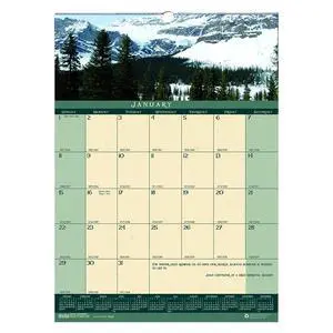 House of Doolittle Recycled Landscapes Monthly Wall Calendar 12 x 16.5 2026