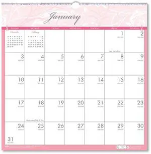 House of Doolittle Breast Cancer Awareness Monthly Wall Calendar 12x12 2026