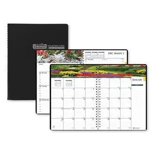 House of Doolittle Recycled Gardens Of The World Planner 10 X 7 Black 2026
