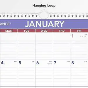 At-A-Glance Erasable Wall Calendar 12 x 17 White 2026 PMLM0228