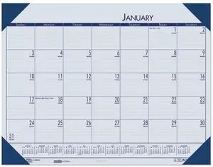 House of Doolittle Ocean Blue Monthly Desk Pad CALendar 22 X 17 2026