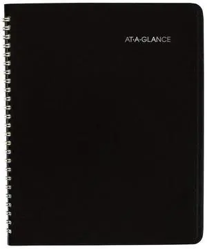 AT-A-GLANCE® DayMinder® 2026 Monthly Planner, Black, Medium, 7" x 8 3/4"