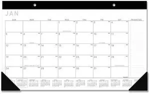AT-A-GLANCE® Contemporary 2026 Monthly Desk Pad Calendar, Compact, 18" x 11"