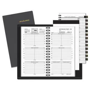 At-A-Glance Compact Weekly Appointment Book 6 1/4 x 3 1/4 Black 2026 7000805