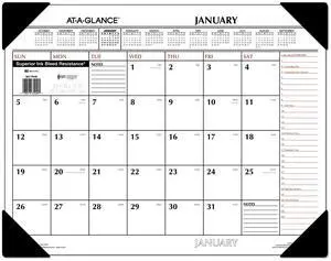 At-A-Glance Two-Color Monthly Desk Pad Calendar 22x17 2026 SK117000