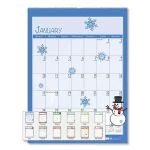 House of Doolittle 100% Recycled Seasonal Wall Calendar 12x16.5 2026