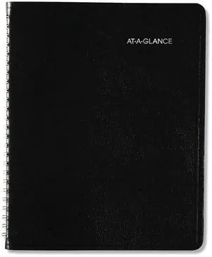 At-A-Glance Open-Schedule Weekly Appointment Book 8.75x6 7/8 Black 2026 G53500