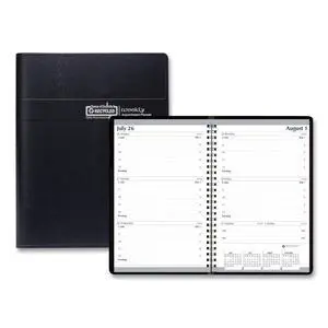 House of Doolittle Weekly Appointment Book 30-Minute Appointments 8x5 Black 2026
