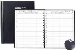 House of Doolittle Executive Hardcover Four-Person Group Practice Appt. Book 11x8.5 Black 2026