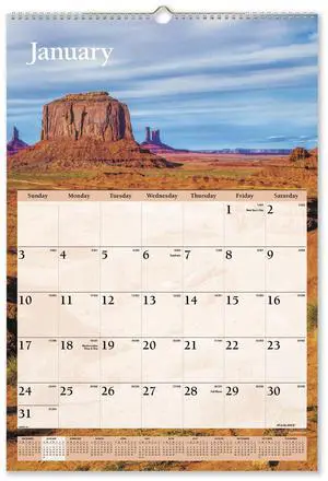 AT-A-GLANCE® 2026 Scenic Monthly Wall Calendar, Large, 15 1/2" x 22 3/4"