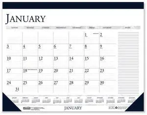 House of Doolittle Two-Color Monthly Desk Calendar w/ Notes Section 22x17 2026
