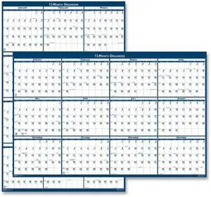 House of Doolittle Poster Style Reversible/Erasable Yearly Wall Calendar 24x37 2026