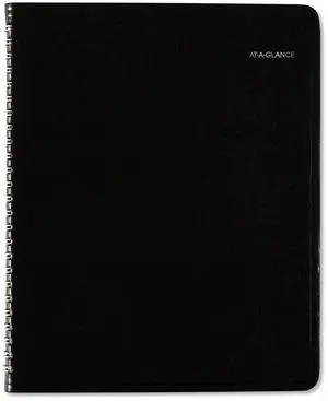 AT-A-GLANCE® DayMinder® 2026 Column Style Weekly Planner, Black, Medium, 7" x 8 3/4"