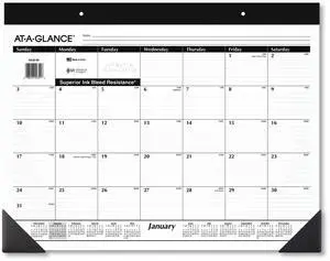 AT-A-GLANCE® 2026 Monthly Desk Pad Calendar, Standard, 21 3/4" x 17"